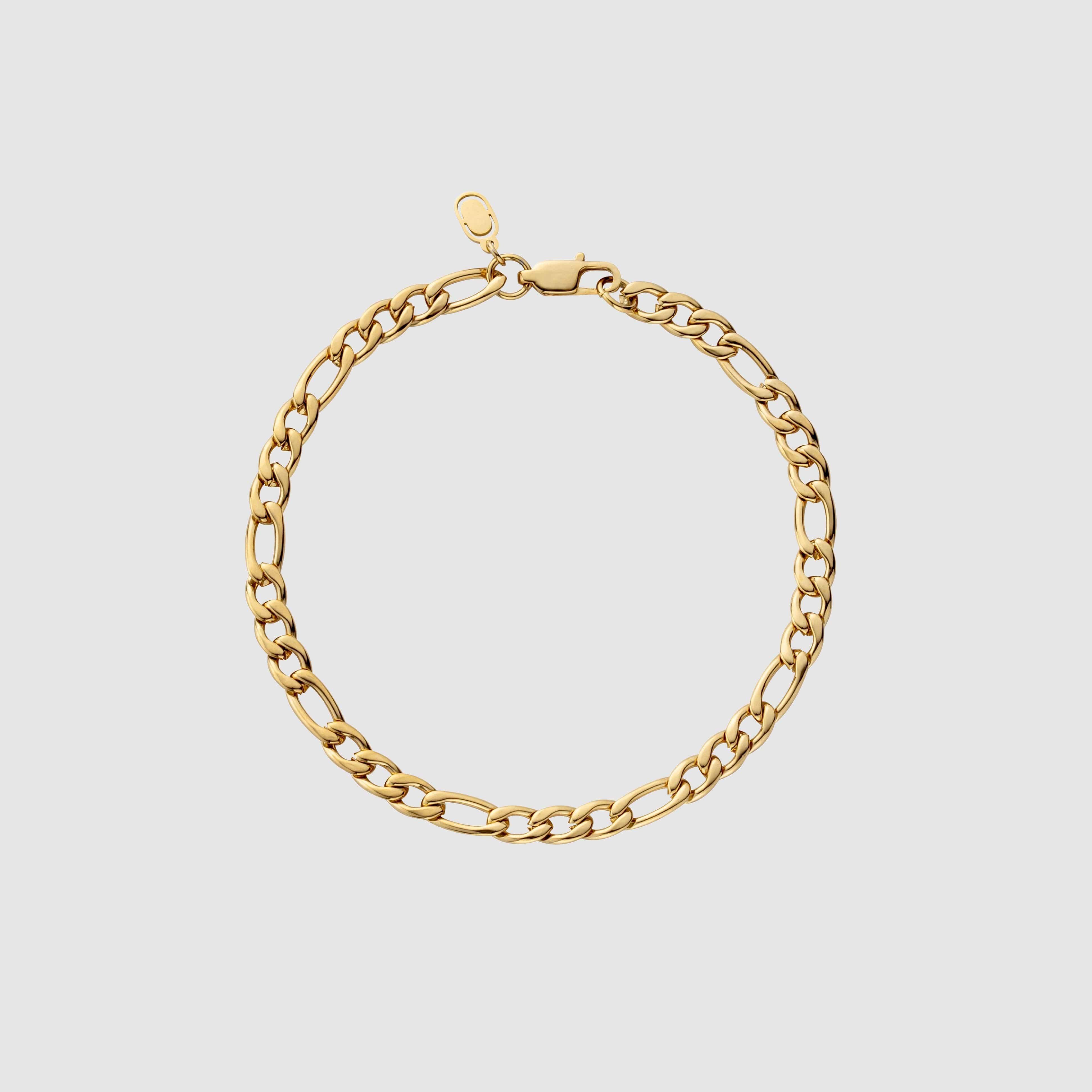 Figaro Bracelet (Gold) 5mm