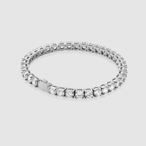 Pulsera de tenis (plata) 5 mm